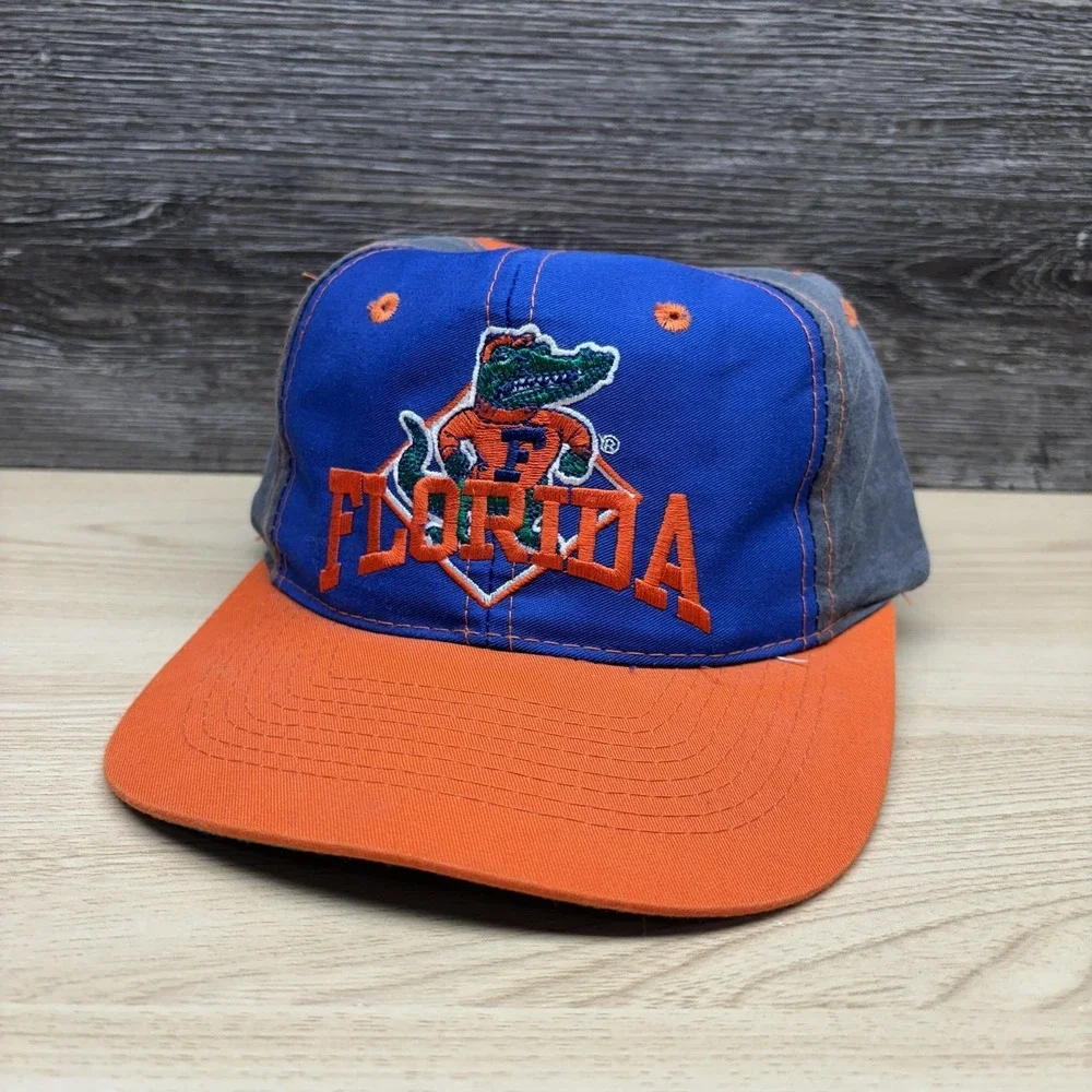 Vintage Florida Gators Hat Cap Snap Back Mens One Size Blue Orange NCAA Football